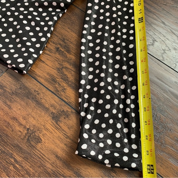 Joseph Ribkoff | Black and White Polka Dot Shiny Jacket sz 8 - Picture 4 of 8
